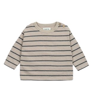 Play Up Baby T-Shirt Striped Flame Jersey Beige/Schwarz 9M