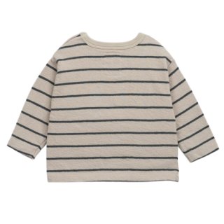 Play Up Baby T-Shirt Striped Flame Jersey Beige/Schwarz 9M