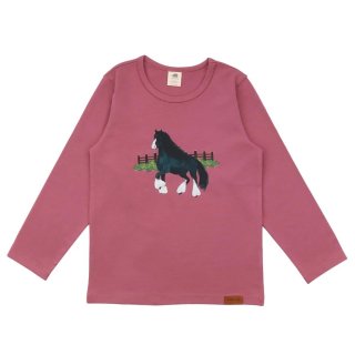 Walkiddy Langarm T-Shirt Shire Horses 98