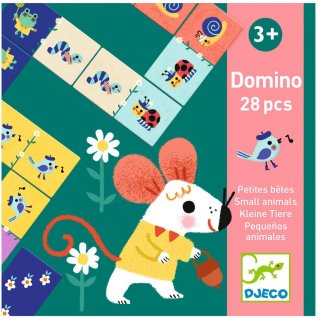 Lernspiel Domino kleine Tiere