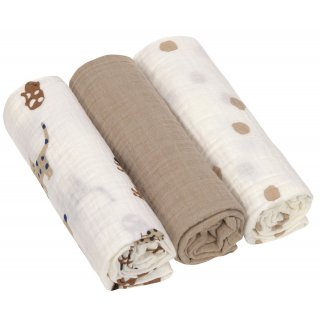 Swaddle and burp blanket Little Mateys Royal Blue L 