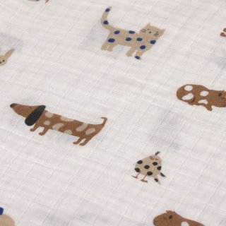 Swaddle and burp blanket Little Mateys Royal Blue L 