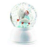 Nachtlicht - Schneekugel Lila & Pupi