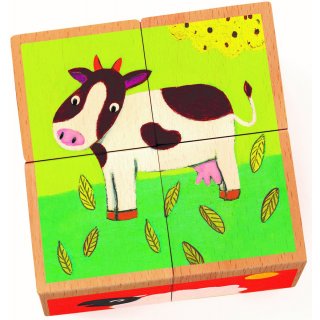 Holzpuzzle Meuh & Co