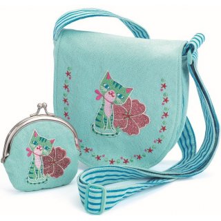Tasche & Geldbörse Kätzchenstickerei