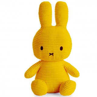 Miffy Sitting Corduroy Yellow - 33 cm