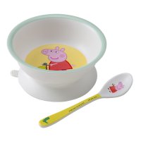 Peppa Pig Schale mit Saugboden & Löffel