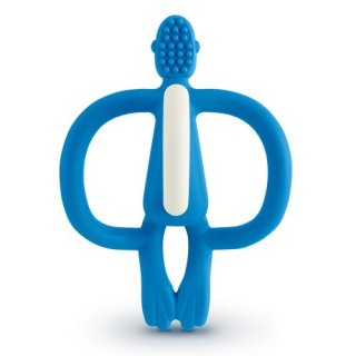 Matchstick Monkey Teething Toy and Gel Applicator blue