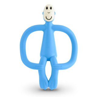 Matchstick Monkey Teething Toy and Gel Applicator light blue