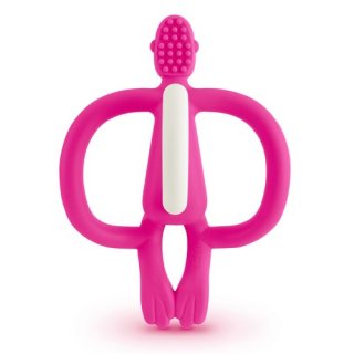 Matchstick Monkey Teething Toy and Gel Applicator pink
