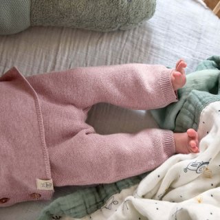 Lssig Knitted Pants GOTS Garden Explorer light pink