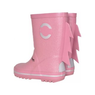 Mikk-line Girls 3D Rain Boots Shimmer Heather Rose