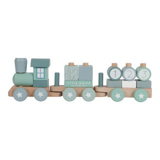Holz-Eisenbahn Adventure Blue Buchenholz