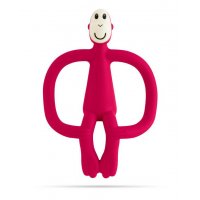 Matchstick Monkey Teething Toy and Gel Applicator Rubin Red