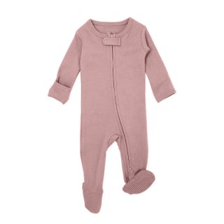 Lovedbaby Organic Zipper Footed Overall Mauve
