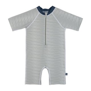 LSF Short Sleeve Sunsuit Striped blue
