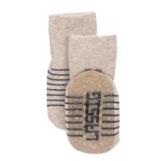 Anti-slip Socks 2 pcs. assorted grey/beige 27-30