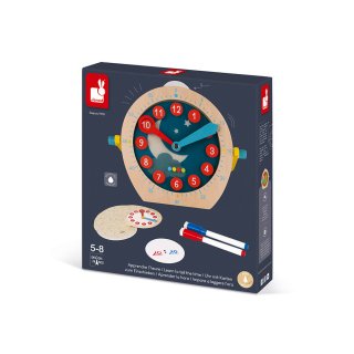 Lernspiel Uhr mit Einschiebekarten