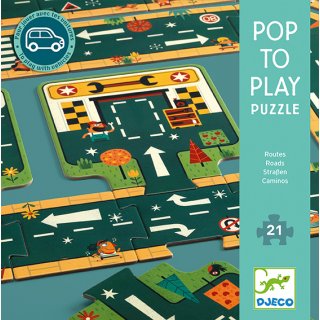 Pop to play Straßen Puzzle 21tlg.