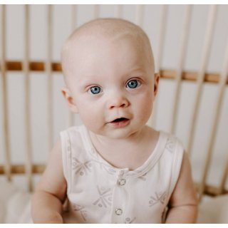 Lovedbaby Sleveless Romper Lavender Fans  18-24M