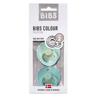 BIBS 2er Pack Schnuller Mint/Turquoise Gr.2 (6-18M)