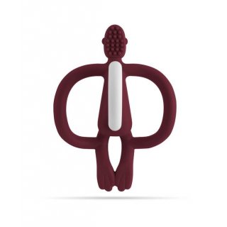 Matchstick Monkey Teething Toy and Gel Applicator Claret