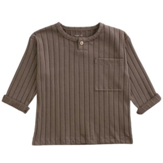 Play Up Rib T-Shirt Walnut