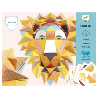 3D-Poster Papierkreation Der König