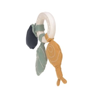 Teether Ring Natural Rubber Snail