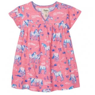 Hatley Painted Pasture Baby Puff Dress 9-12M