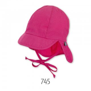 Sterntaler Schirmmtze mit Nackenschutz magenta 39