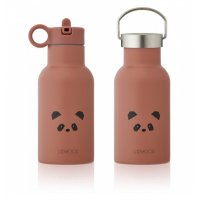 Water Bottle Panda dark rose