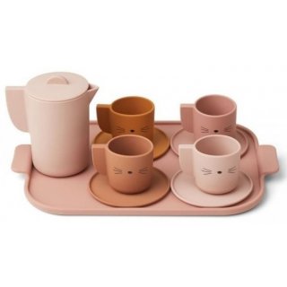 Silicone Tea Set Ophelia rose multi mix