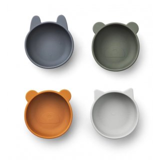 Silicone Bowls Iggy 4-Pack blue mix
