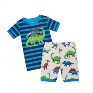 Hatley Dino Organic Cotton Short Pyjama Set 3Y