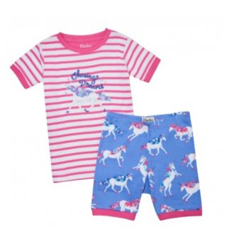 Hatley Dreamy Unicorns Organic Cotton Short Pajama Set  3Y