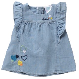 Boboli Kleid denim mit rschen 6M