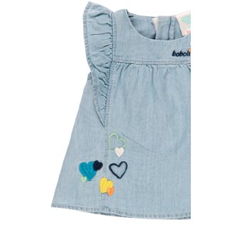 Boboli Kleid denim mit rschen 6M
