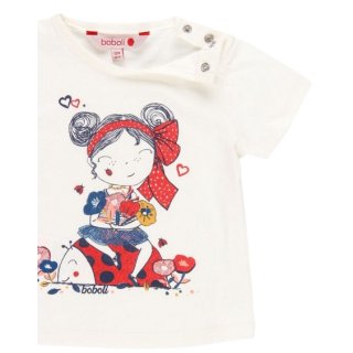 Boboli Pack T-shirt und Hose Mohnblumen 12M