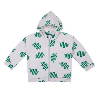 Dont Grow Up Snakes on Light Grey Zip Hoodie