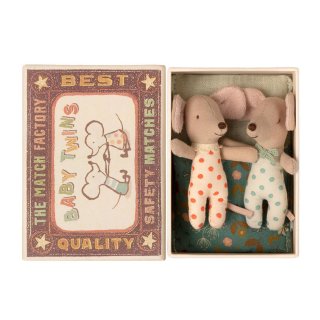 Maileg Baby Mäuse Twins in Matchbox