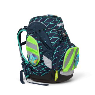 Ergobag Seitentaschen Zip-Set mit Reflektorstreifen Grün