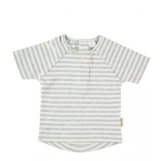 Petit Oh! Short Sleeve Teddy T-Shirt Raya Grey Vanilla 3-6M