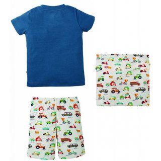 Frugi Snoozy Pack Pyjama India Ink/Car 8-9Y