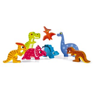 Chunky Holzfiguren-Puzzle Dinosaurier