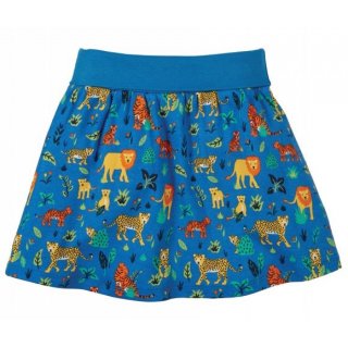 Frugi Luna Skirt Colbalt Big Cats  7-8Y