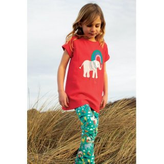 Frugi Libby Printed Leggings Jewel India  0-3M