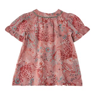 NoaNoa Dress Short Sleeve Baby Floral Viscose Print Nude 0M