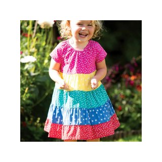 Frugi Dorothy Twirly Dress Rainbow Hotchpotch 6-12M