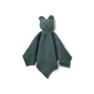 Knit Cuddle Cloth - Mr Bear Whale Blue